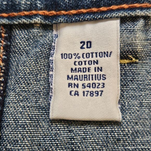 Old Navy Jeans Skirt Womens 20 Plus Size Cotton Denim Pockets W 41" L 20" - Picture 3 of 11